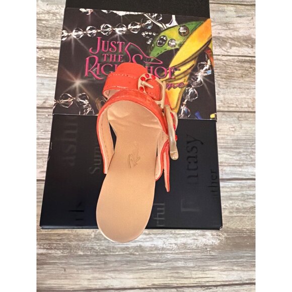 Just The Right Shoe Raine Carlton Cards Lady Luck Tangerine 2005 #25253 NEW - Picture 8 of 14